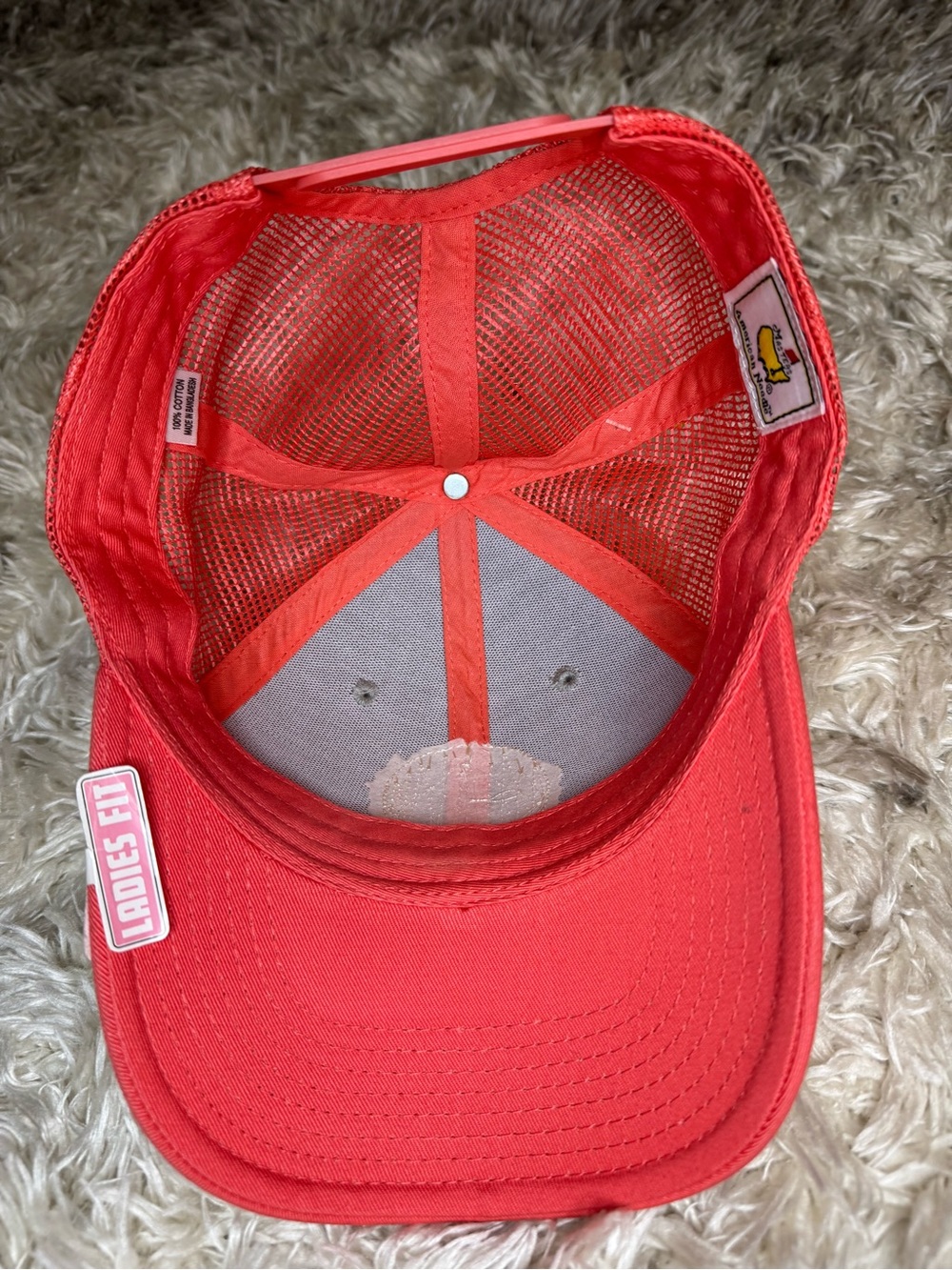 Masters Pink and Gray Ladies Fit Trucker Hat - Picture 10 of 16